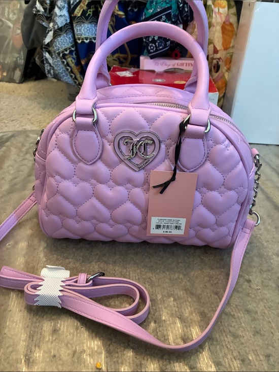 Juicy Couture Handbags - Juicy Couture Lavender Quilted Heart Satchel